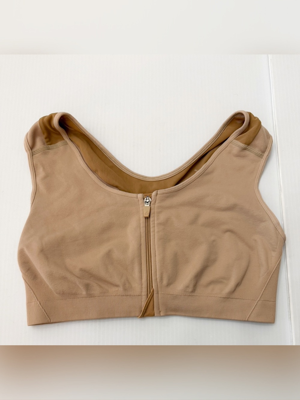 ALIGNMED ZIPPER POSTURE SPORTS BRA FOR WOMEN - L